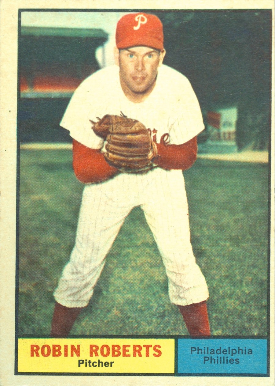 1961 Topps #20 Robin Roberts, Philadelphia Phillies