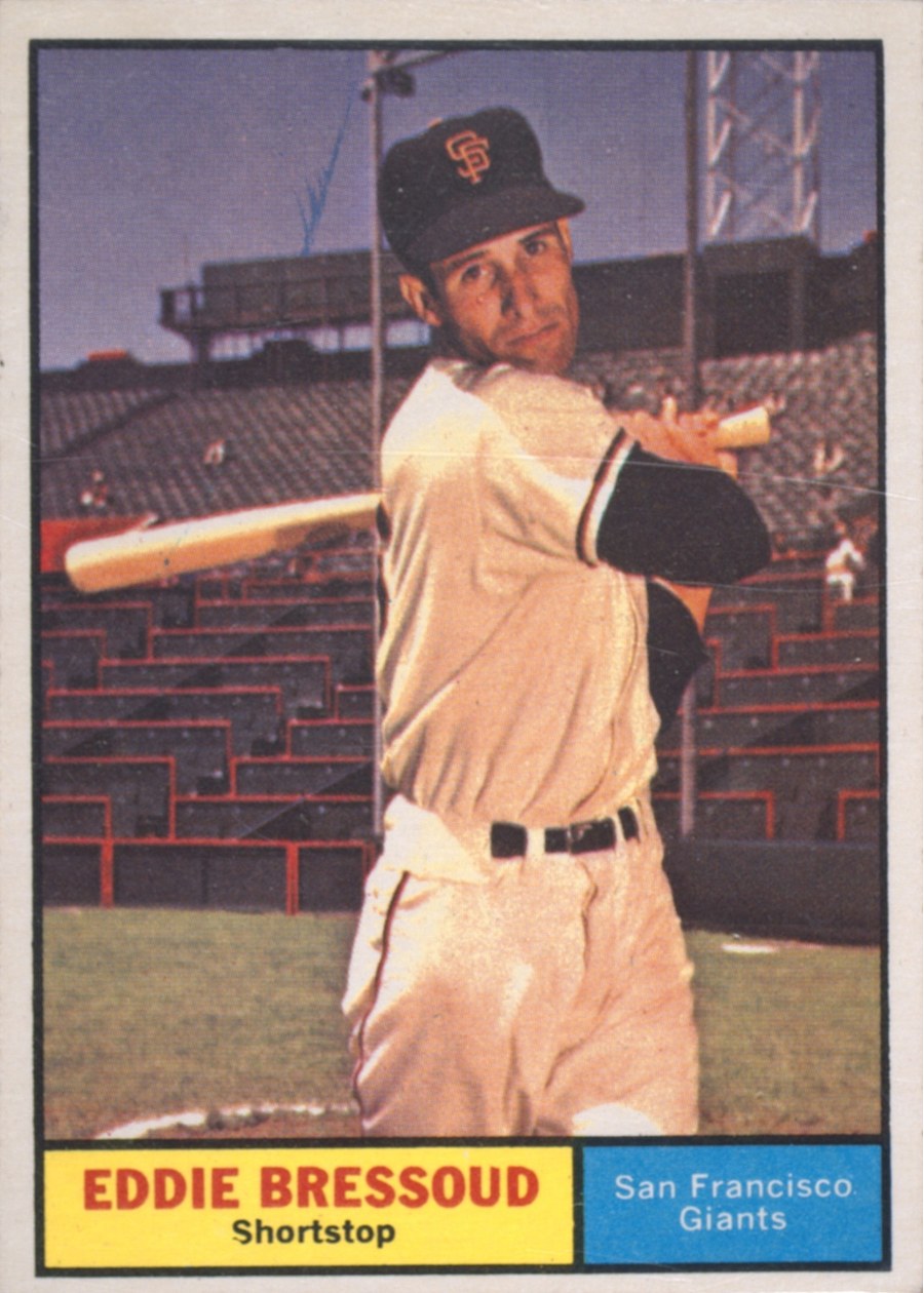 1961 Topps #203 Eddie Bressoud, San Francisco Giants