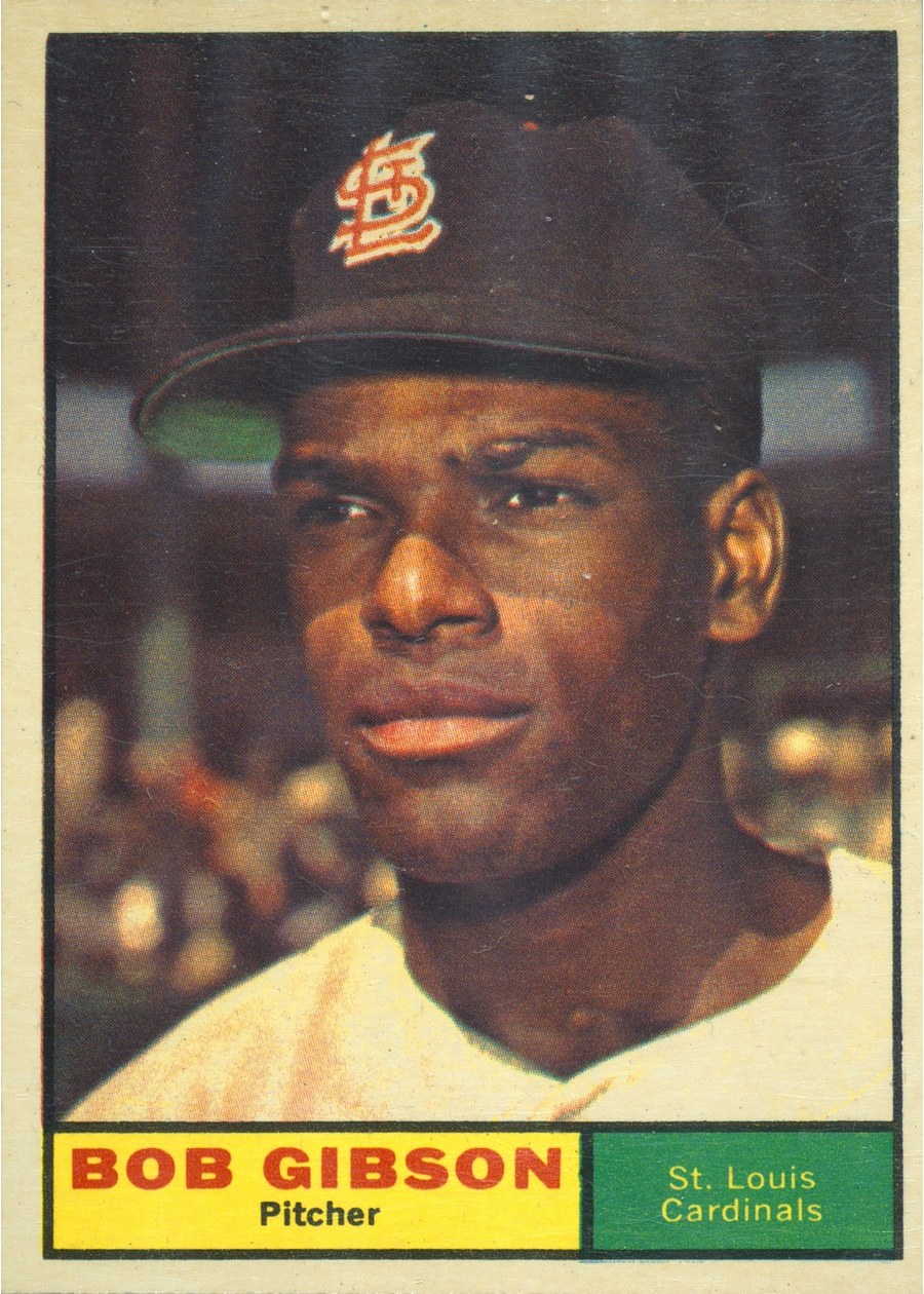 1961 Topps #211 Bob Gibson, St. Louis Cardinals