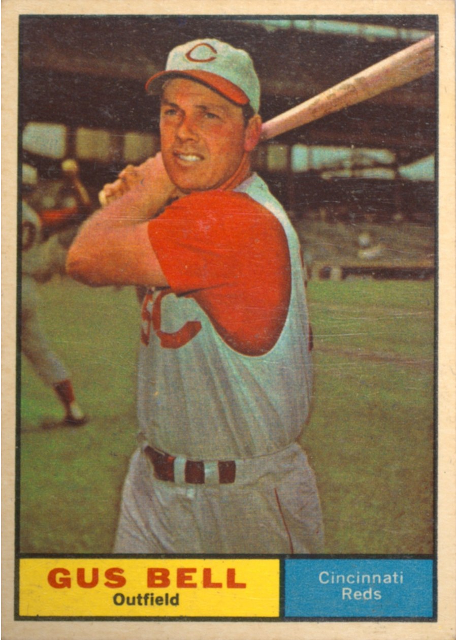 1961 Topps #215 Gus Bell, Cincinnati Reds