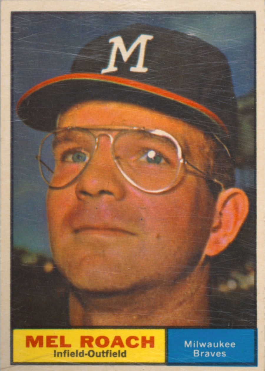 1961 Topps #217 Mel Roach, Milwaukee Braves