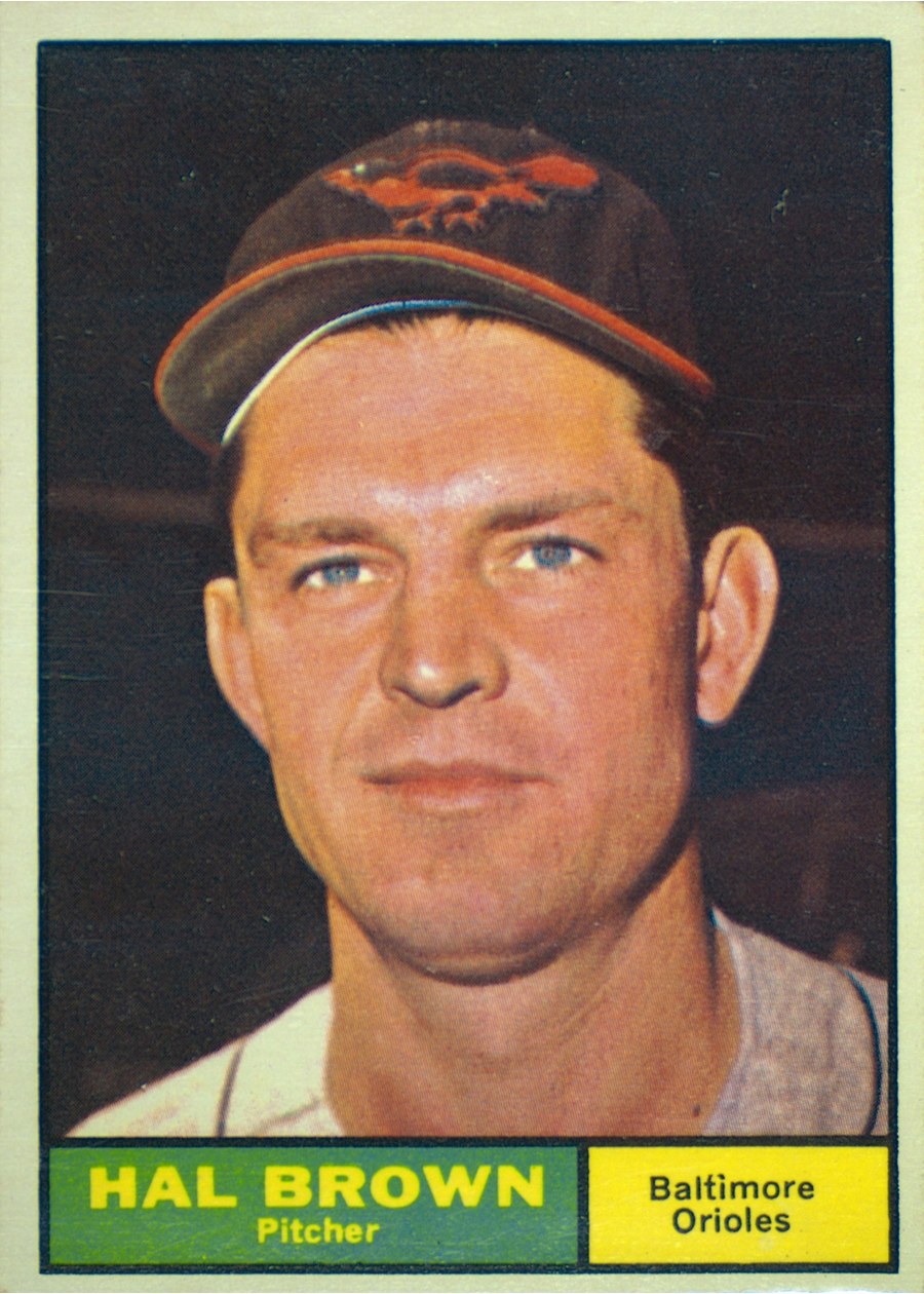 1961 Topps #218 Hal Brown, Baltimore Orioles