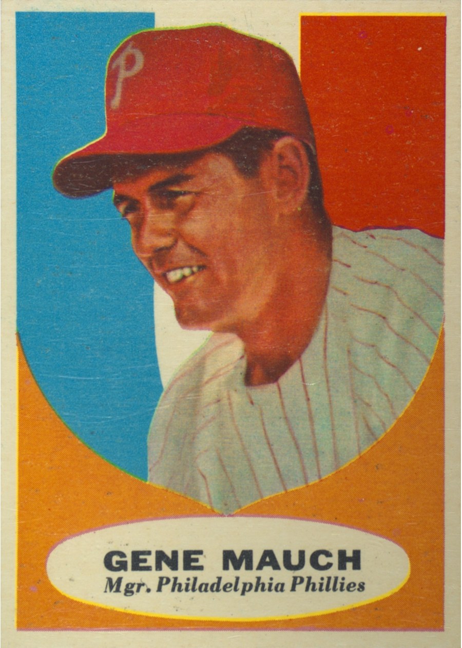 1961 Topps #219 Gene Mauch, Philadelphia Phillies