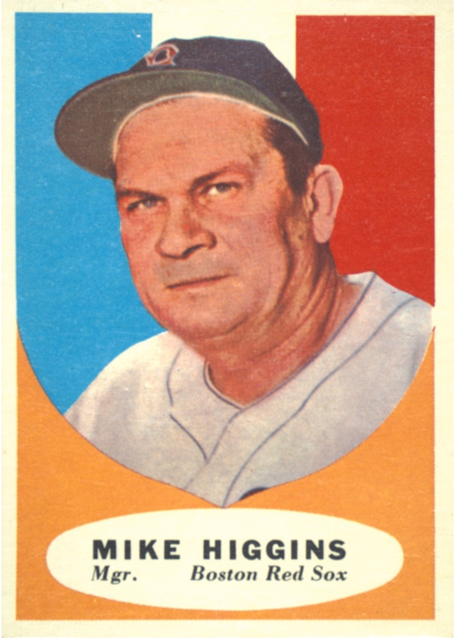 1961 Topps #221 Mike Higgins, Boston Red Sox