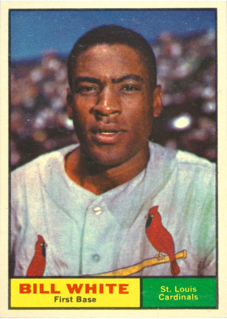 1961 Topps #232 Bill White, St. Louis Cardinals