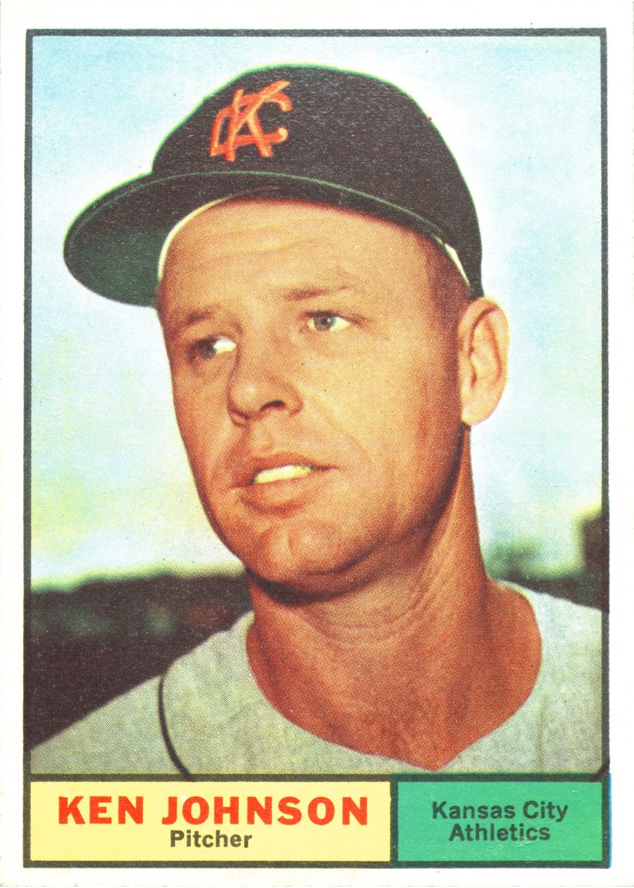 1961 Topps #24 Ken Johnson, Kansas City Athletics