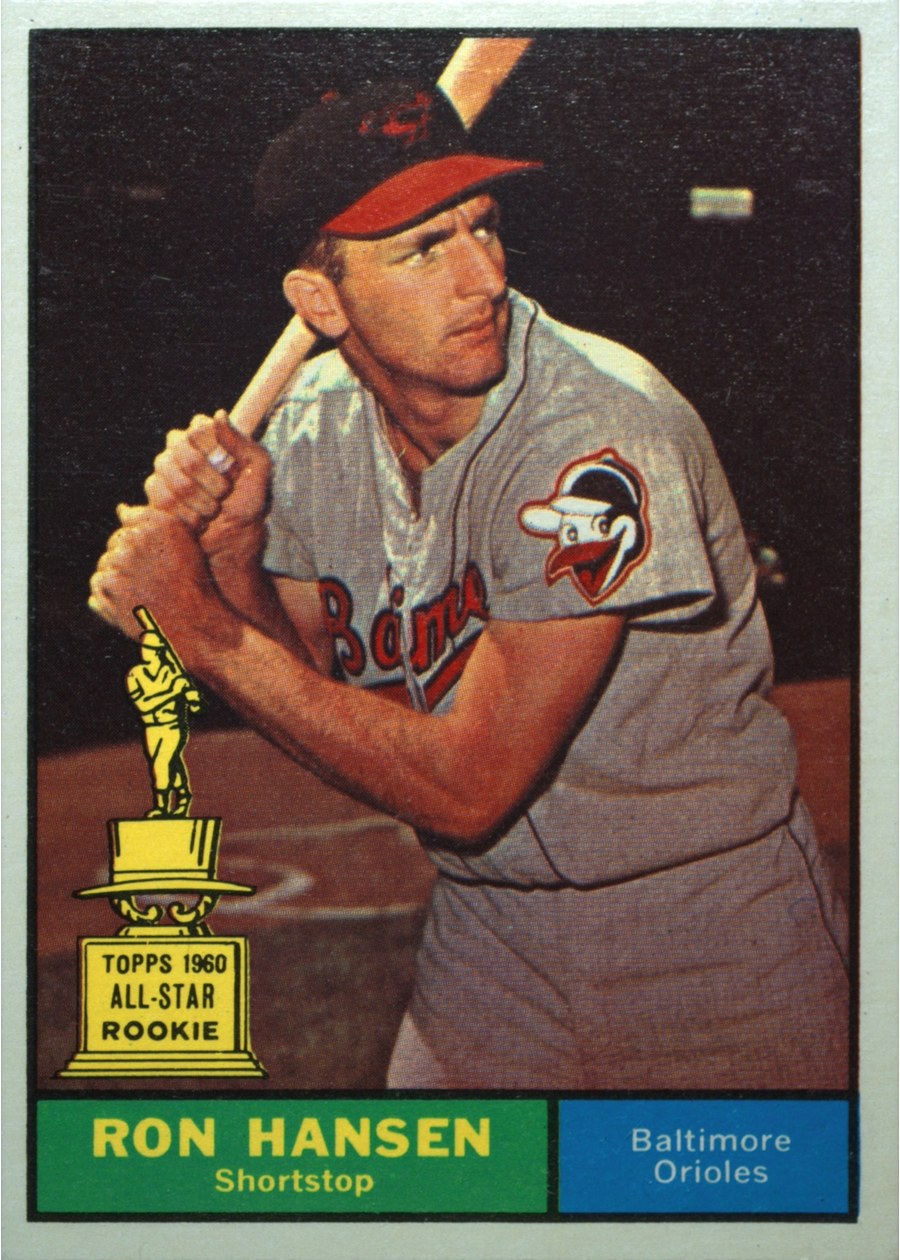 1961 Topps #240 Ron Hansen, Baltimore Orioles