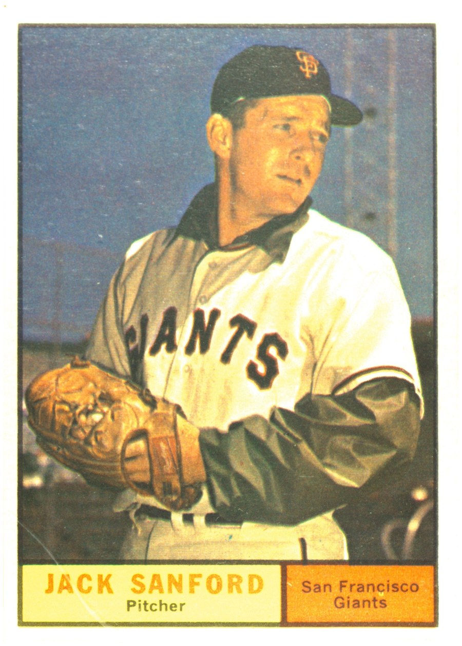1961 Topps #258 Jack Sanford, San Francisco Giants