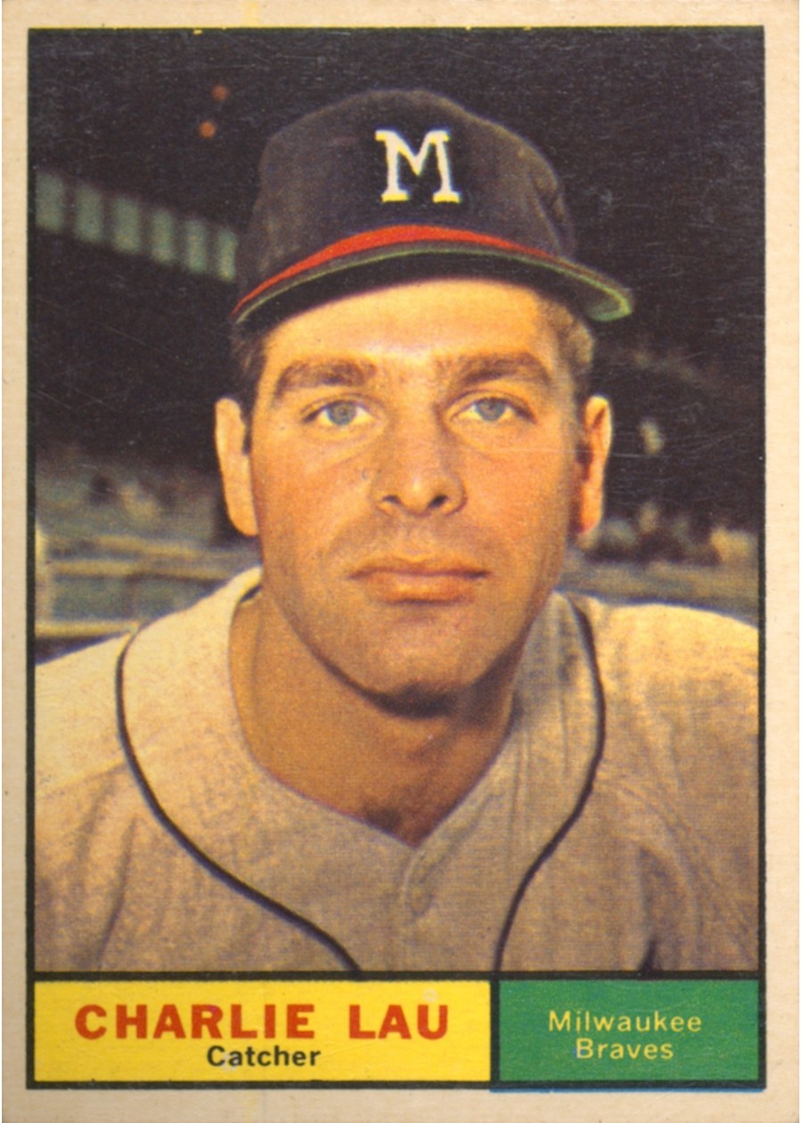 1961 Topps #261 Charlie Lau, Milwaukee Braves