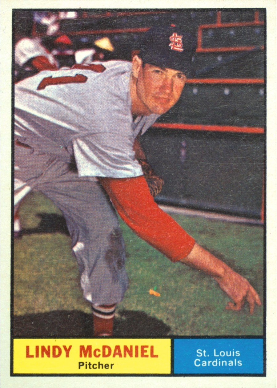 1961 Topps #266 Lindy McDaniel, St. Louis Cardinals