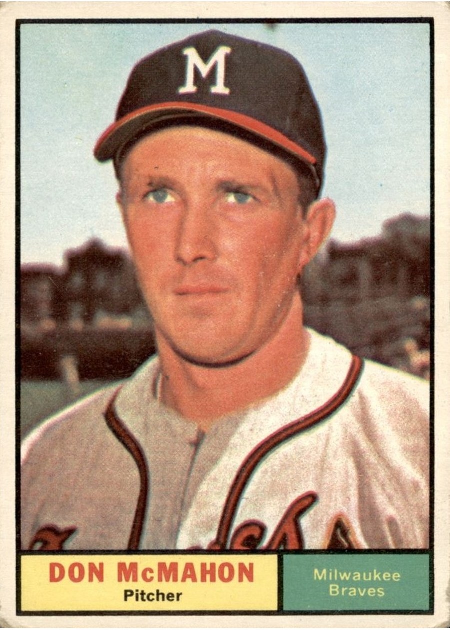 1961 Topps #278 Don McMahon, Milwaukee Braves