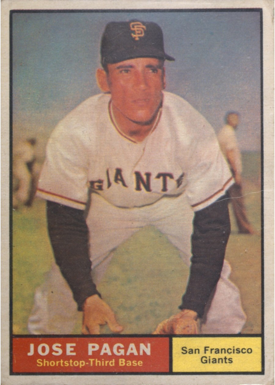 1961 Topps #279 Jose Pagan, San Francisco Giants