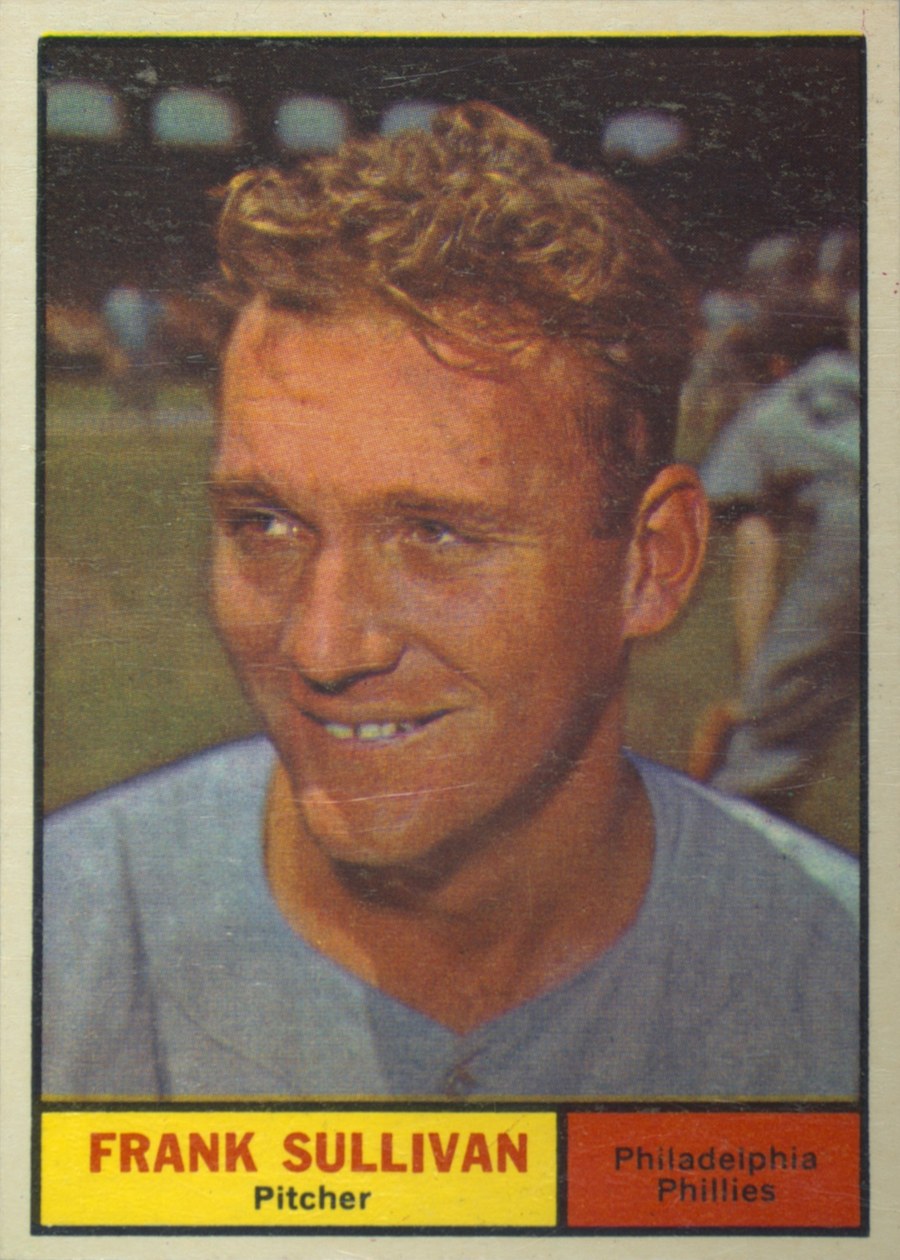 1961 Topps #281 Frank Sullivan, Philadelphia Phillies