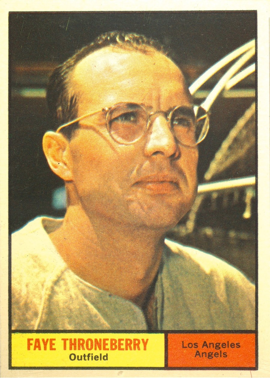 1961 Topps #282 Faye Throneberry, Los Angeles Angels