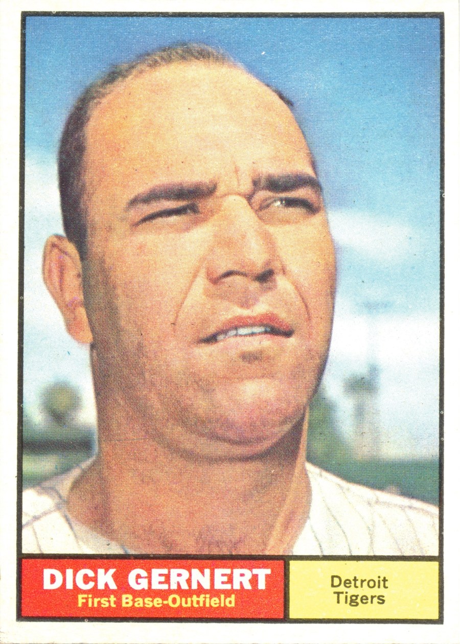 1961 Topps #284 Dick Gernert, Detroit Tigers