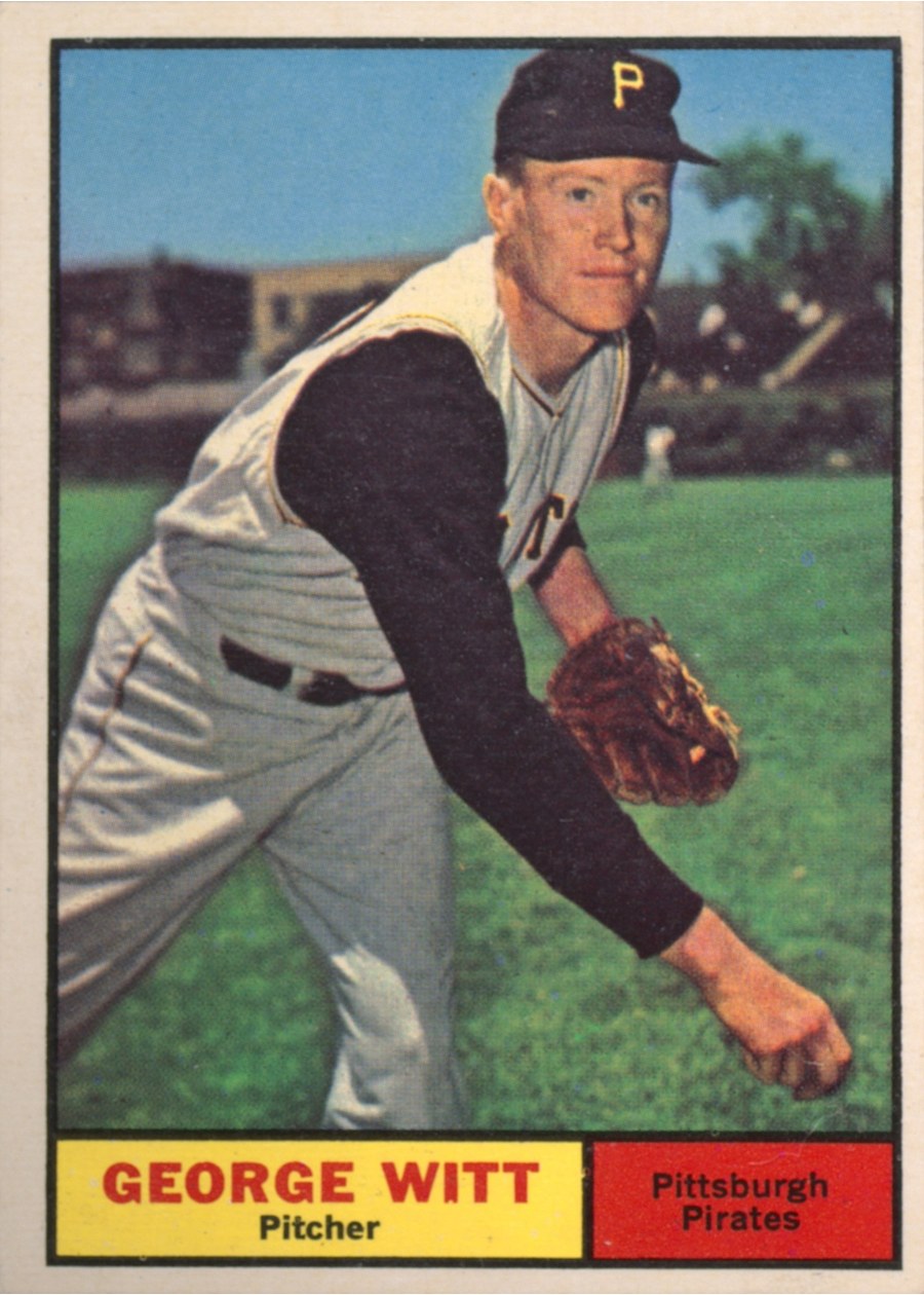 1961 Topps #286 George Witt, Pittsburgh Pirates