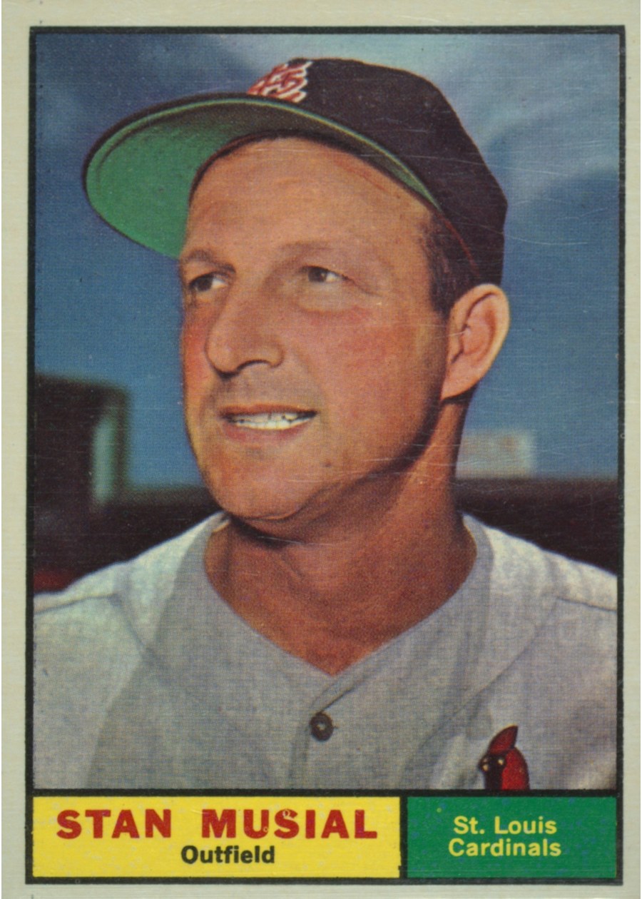 1961 Topps #290 Stan Musial, St. Louis Cardinals
