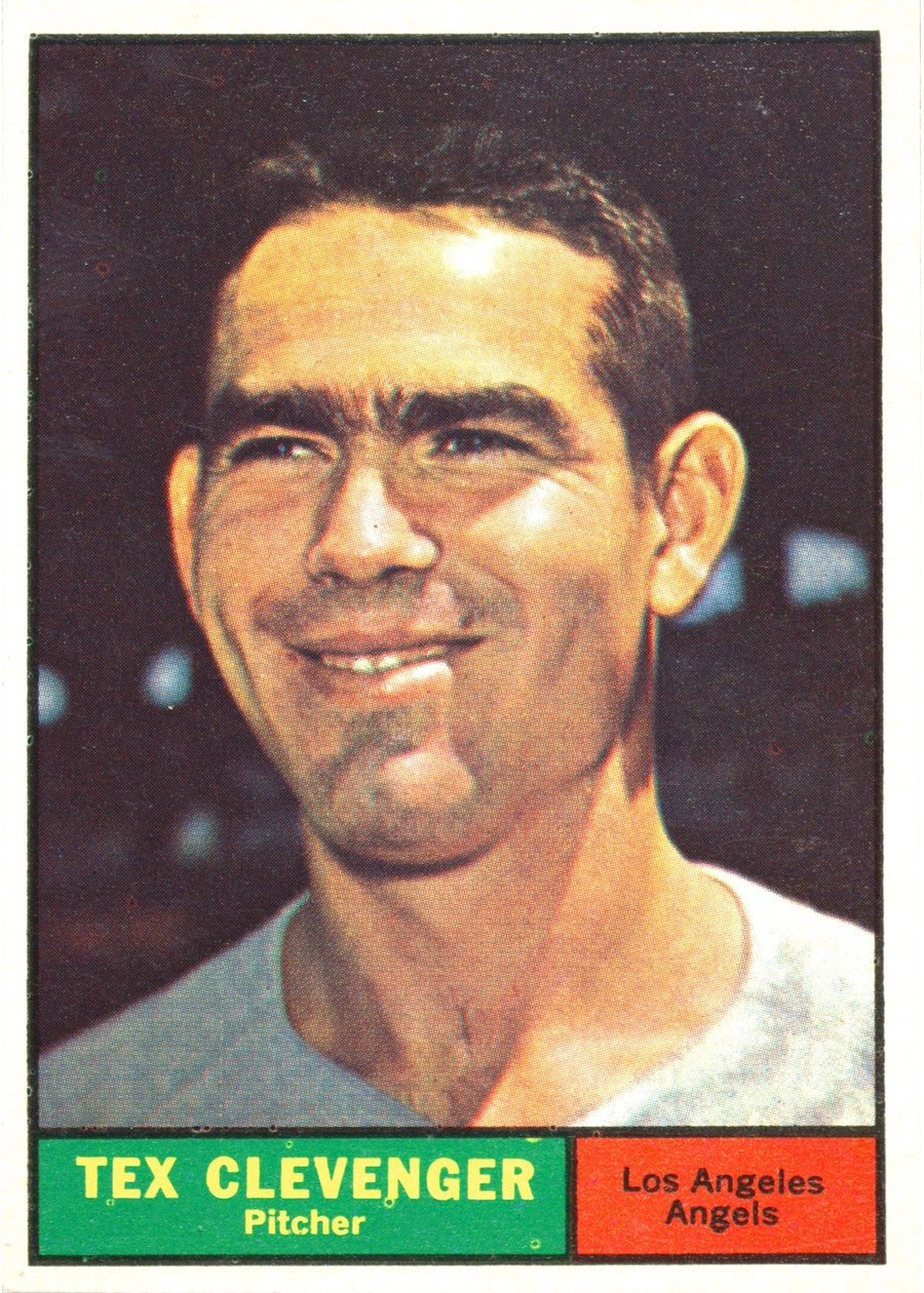 1961 Topps #291 Tex Clevenger, Los Angeles Angels