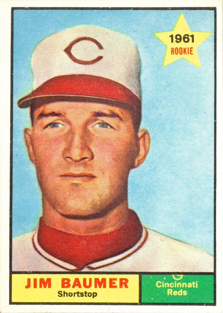 1961 Topps #292 Jim Baumer, Cincinnati Reds