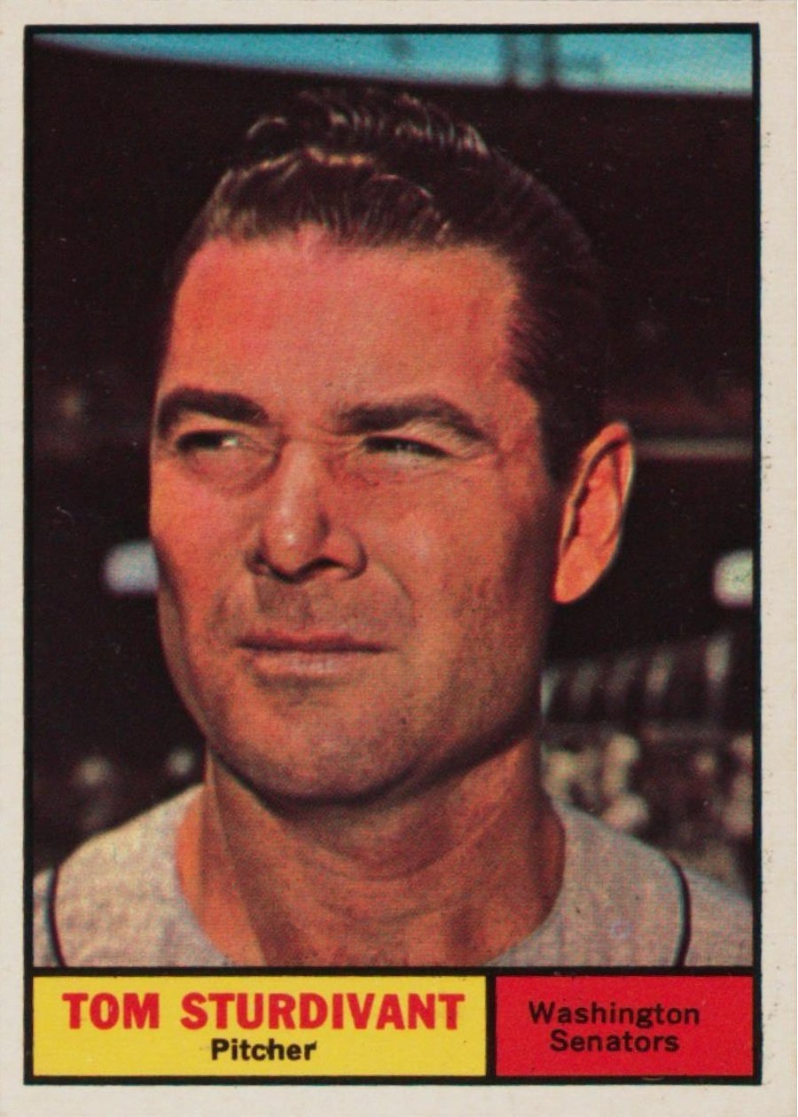 1961 Topps #293 Tom Sturdivant, Washington Senators