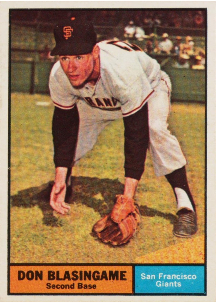 1961 Topps #294 Don Blasingame, San Francisco Giants