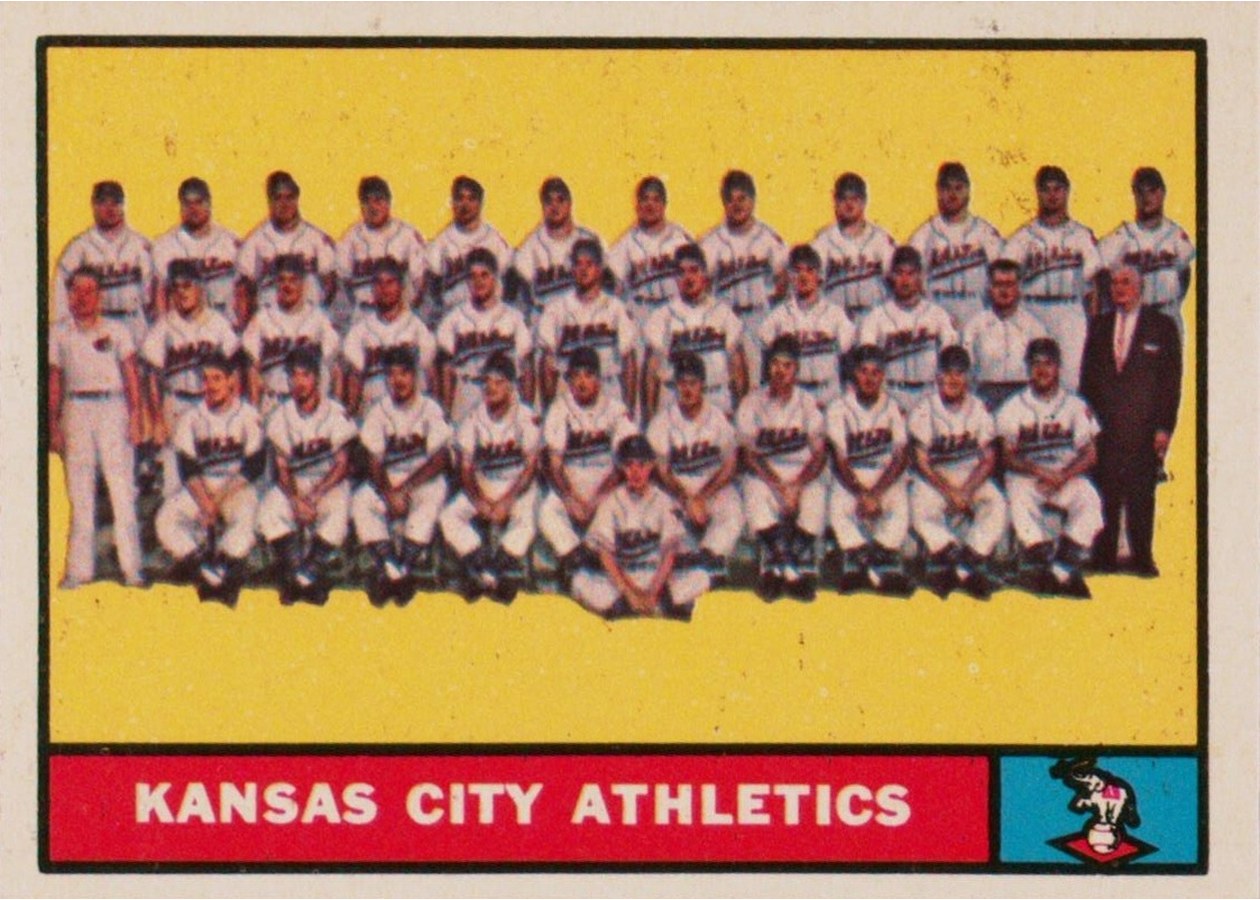 1961 Topps #297 Kansas City Athletics Team