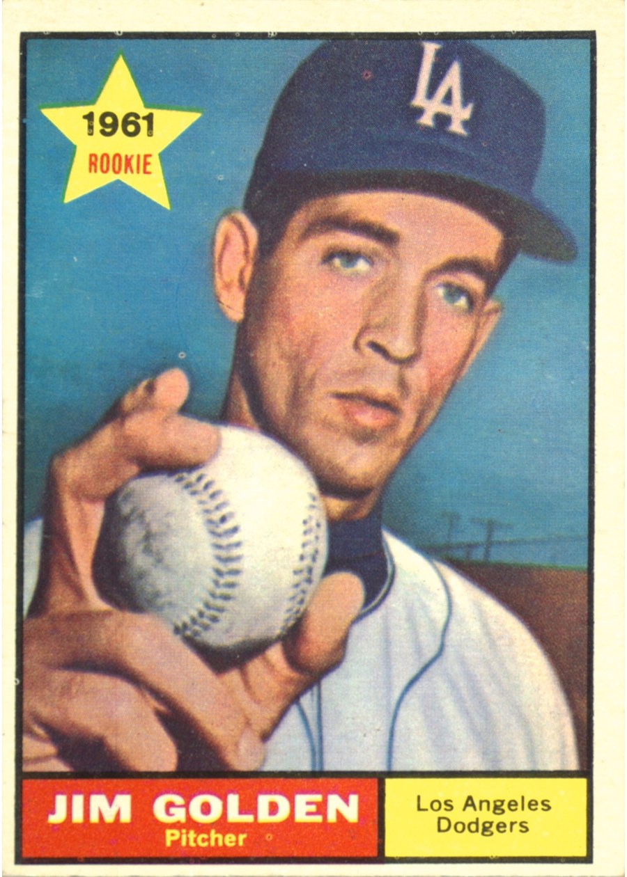 1961 Topps #298 Jim Golden, Los Angeles Dodgers