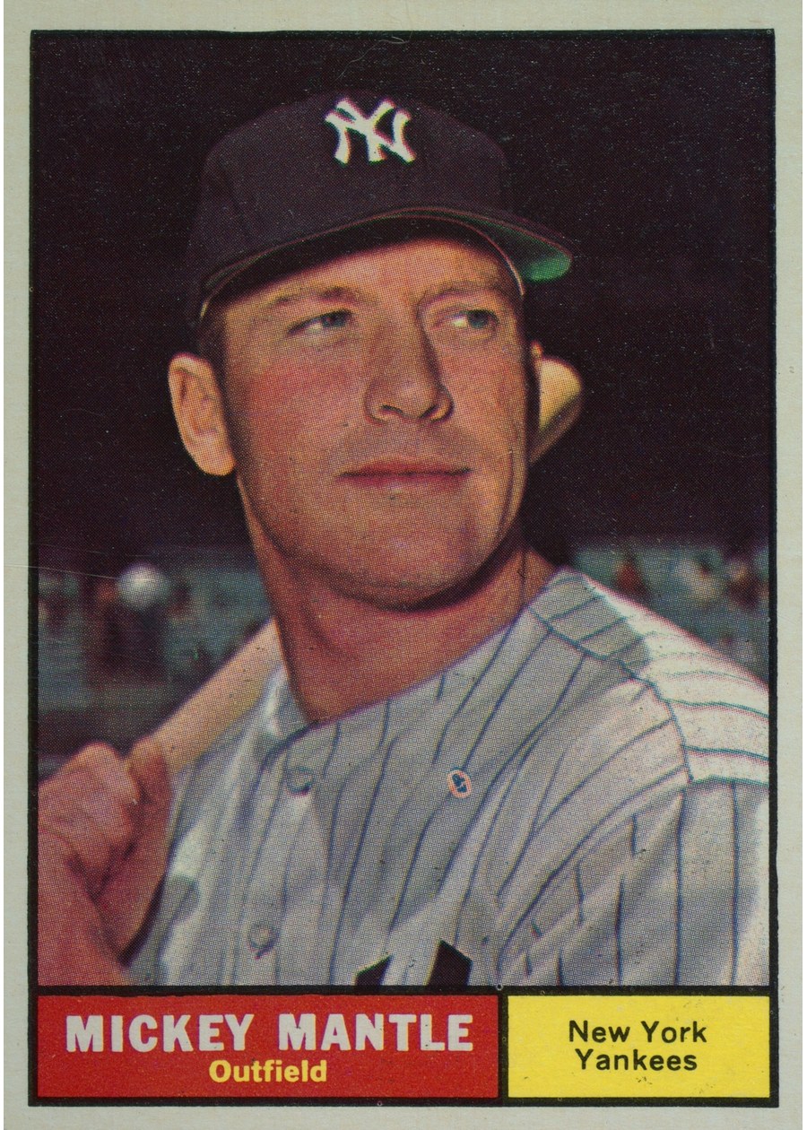 1961 Topps #300 Mickey Mantle, New York Yankees