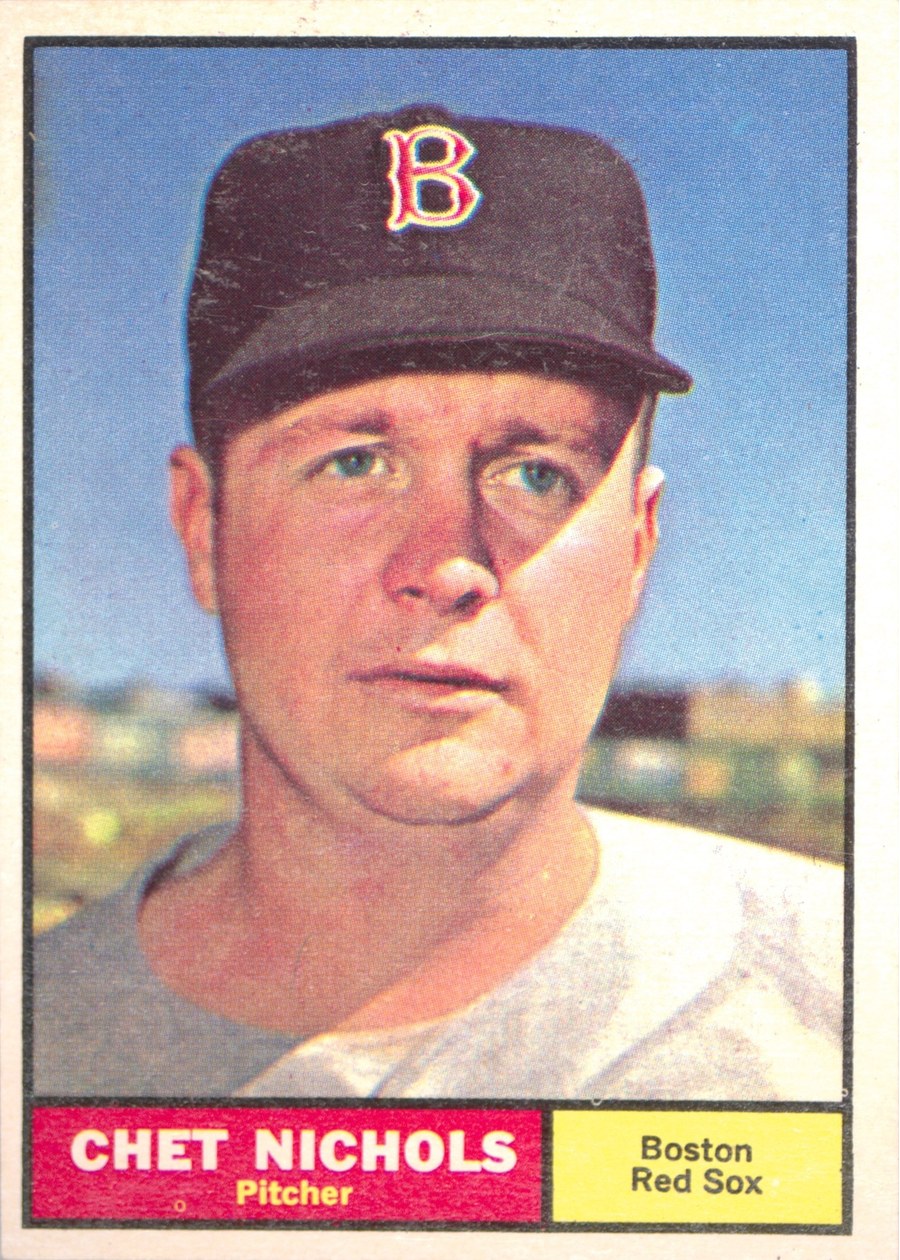 1961 Topps #301 Chet Nichols, Boston Red Sox