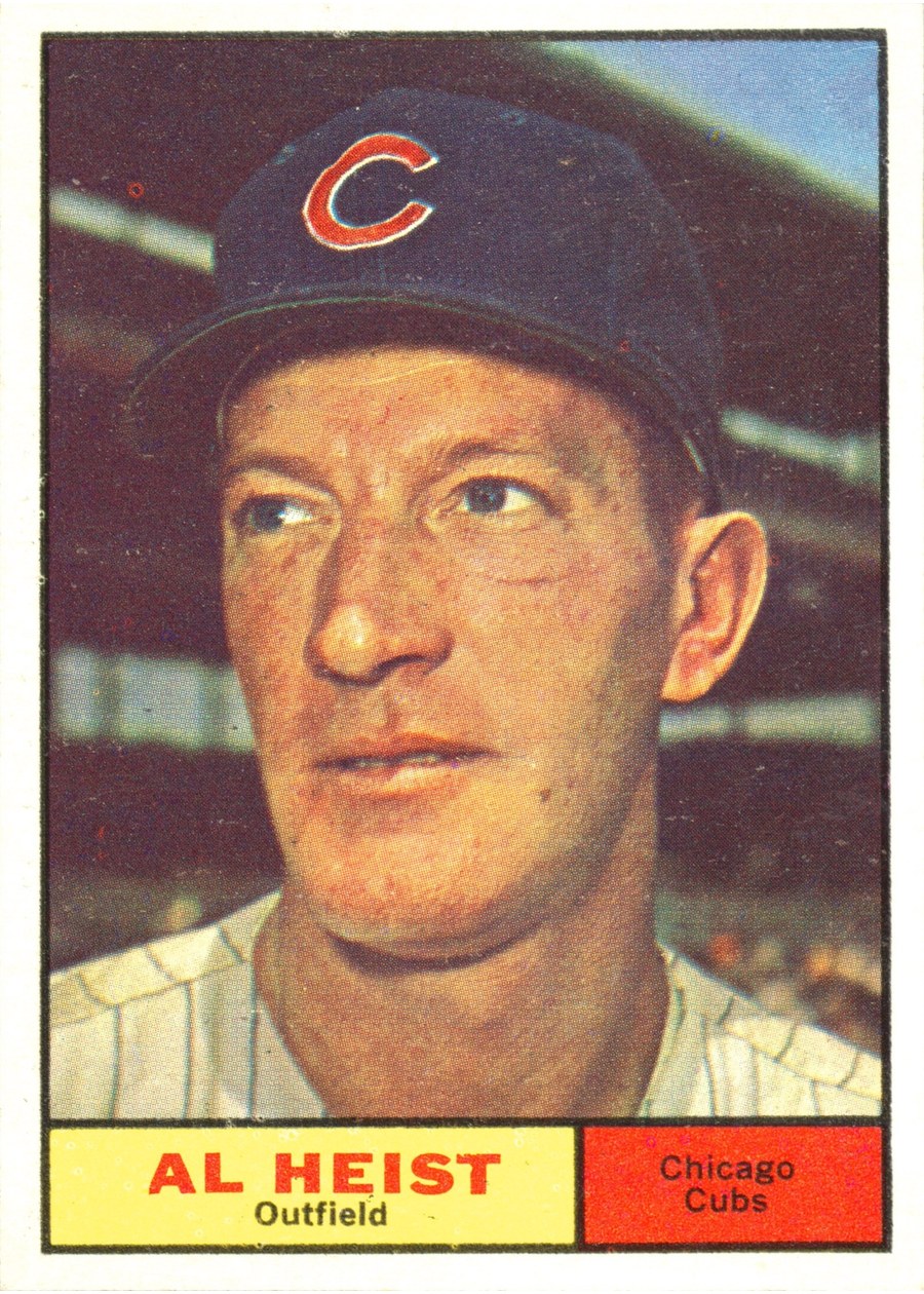 1961 Topps #302 Al Heist, Chicago Cubs