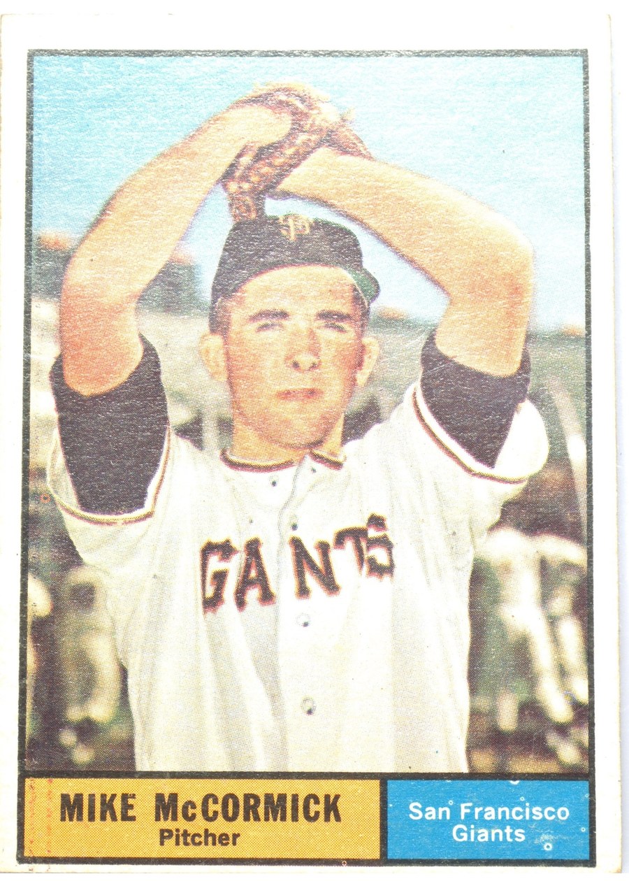 1961 Topps #305 Mike McCormick, San Francisco Giants