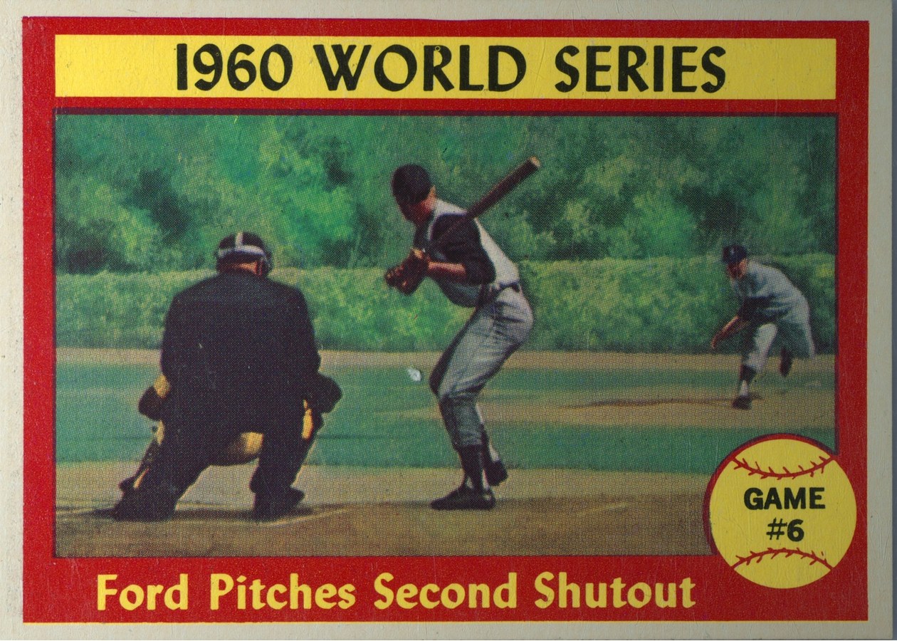 1961 Topps #311 1960 World Series Game #6 - Ford Pitches Second Shutout