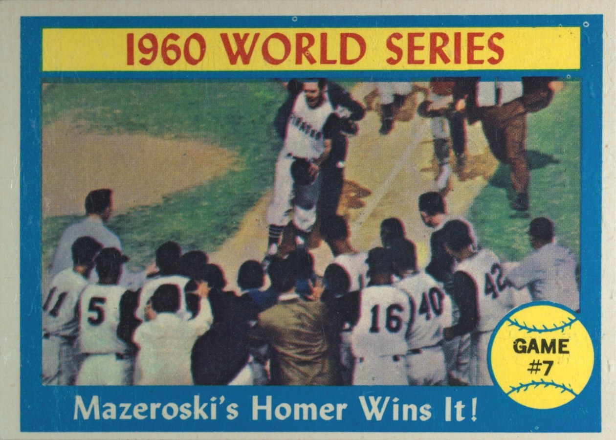 1961 Topps #312 1960 World Series Game #7 - Mazeroski's Homer Wins It!