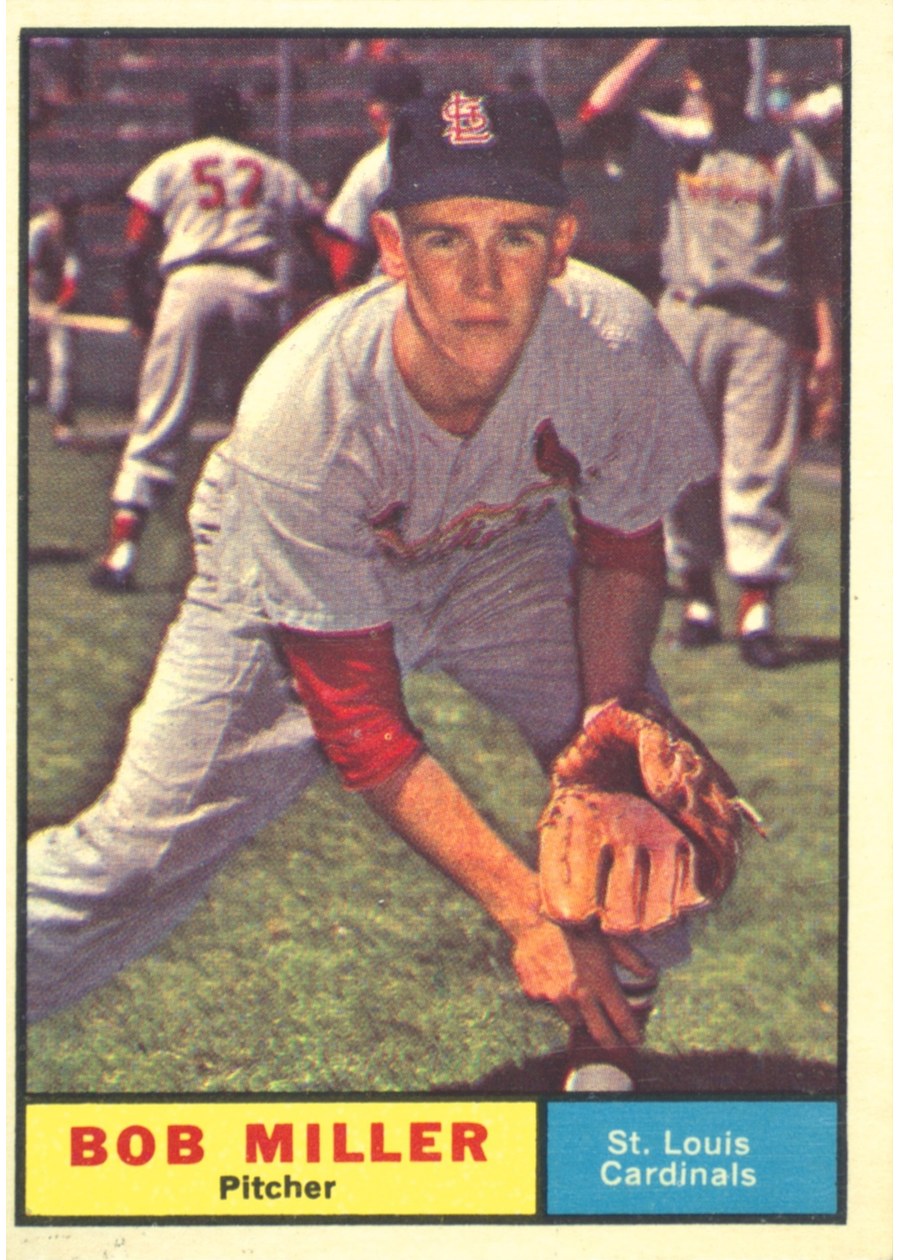 1961 Topps #314 Bob Miller, St. Louis Cardinals