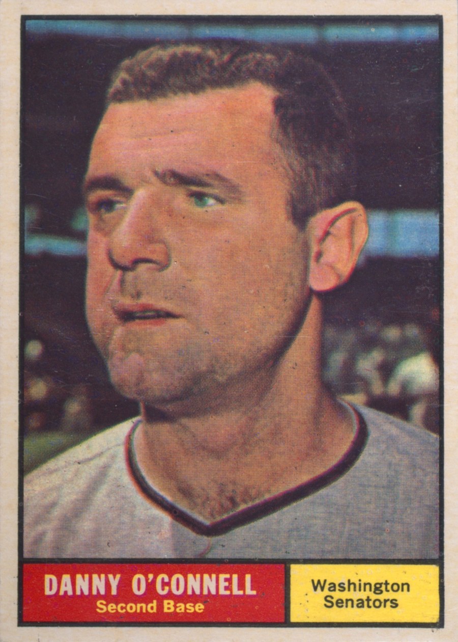 1961 Topps #318 Danny O'Connell, Washington Senators