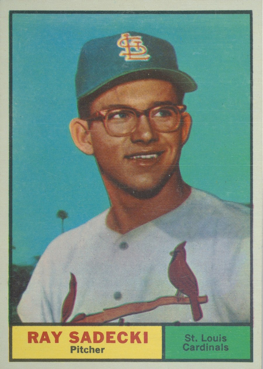 1961 Topps #32 Ray Sadecki, St. Louis Cardinals