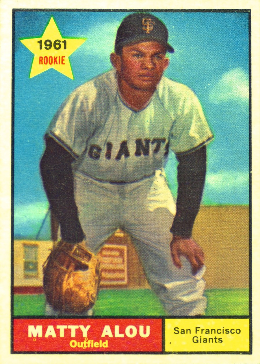 1961 Topps #327 Matty Alou, San Francisco Giants