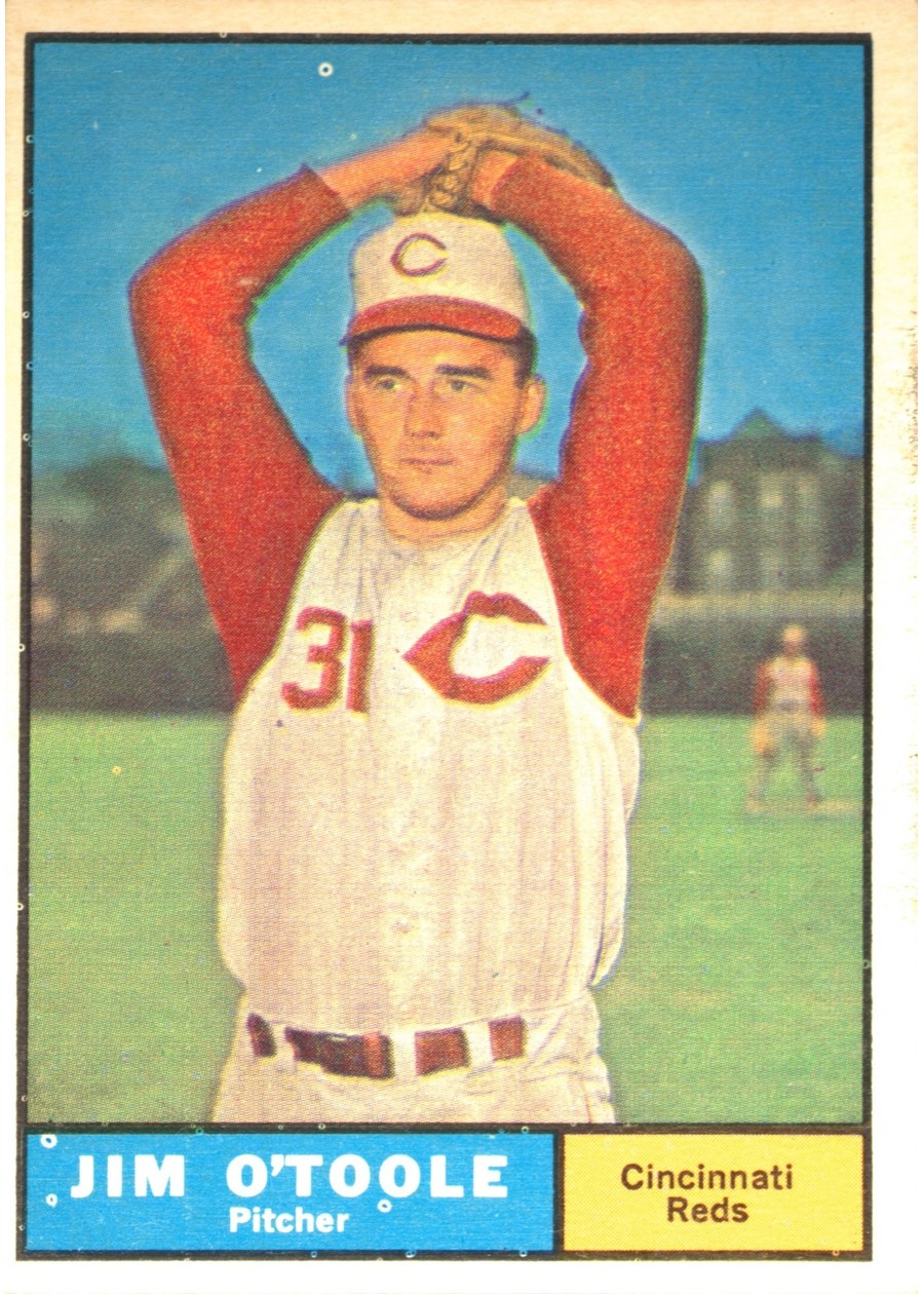 1961 Topps #328 Jim O'Toole, Cincinnati Reds