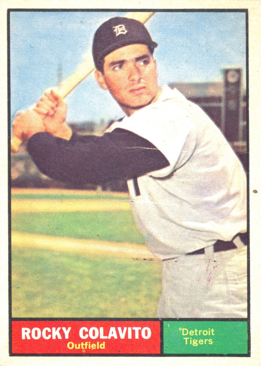 1961 Topps #330 Rocky Colavito, Detroit Tigers