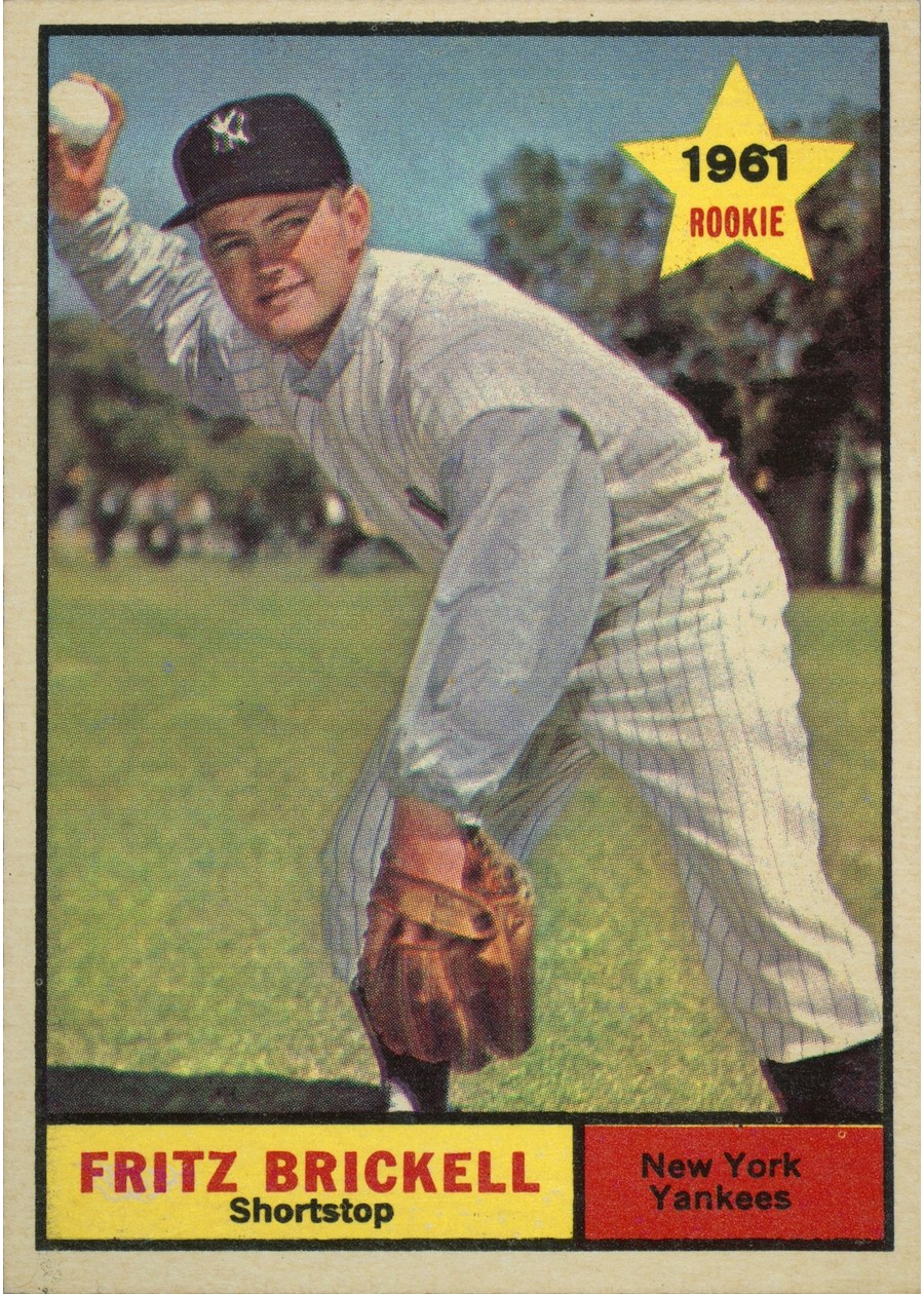 1961 Topps #333 Fritz Brickell, New York Yankees