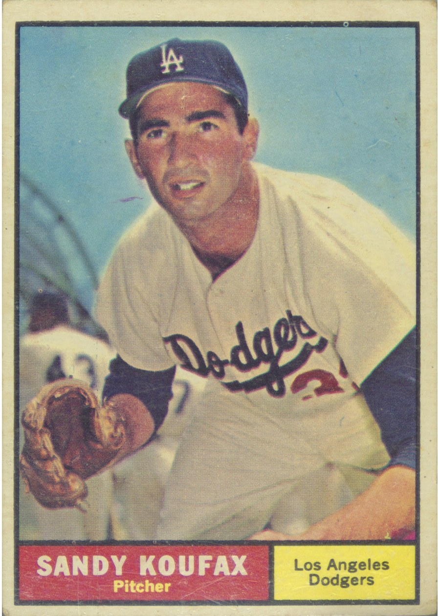 1961 Topps #344 Sandy Koufax, Los Angeles Dodgers