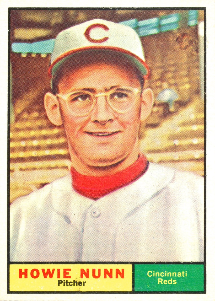 1961 Topps #346 Howie Nunn, Cincinnati Reds