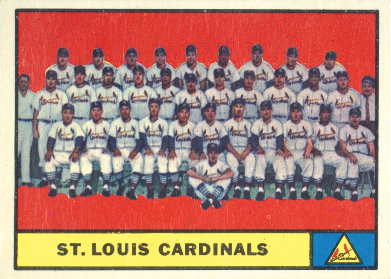 1961 Topps #347 St. Louis Cardinals Team