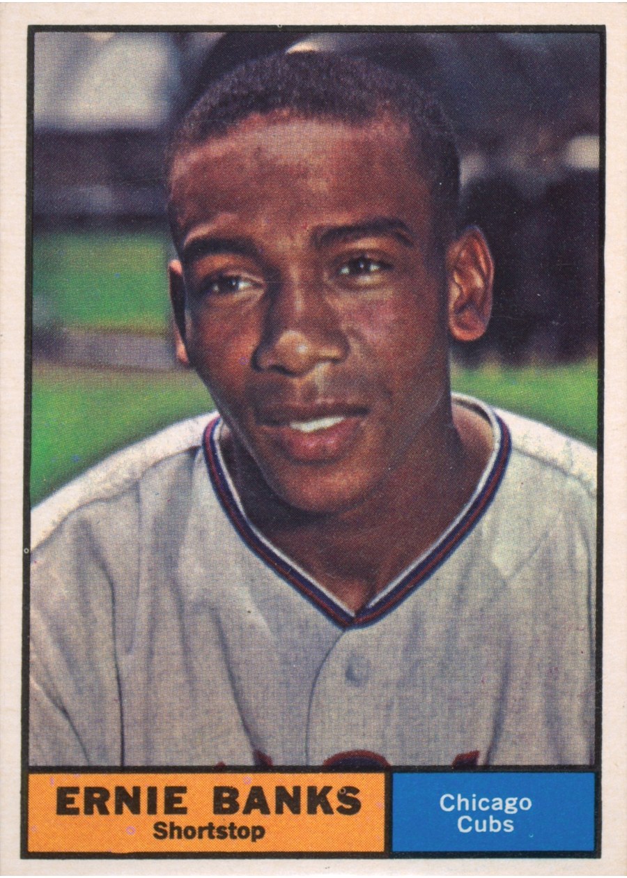 1961 Topps #350 Ernie Banks, Chicago Cubs
