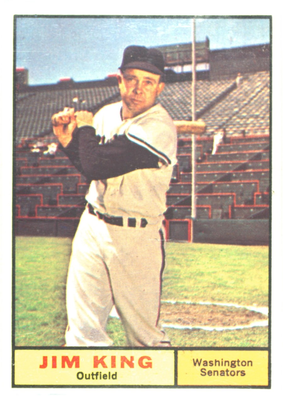 1961 Topps #351 Jim King, Washington Senators