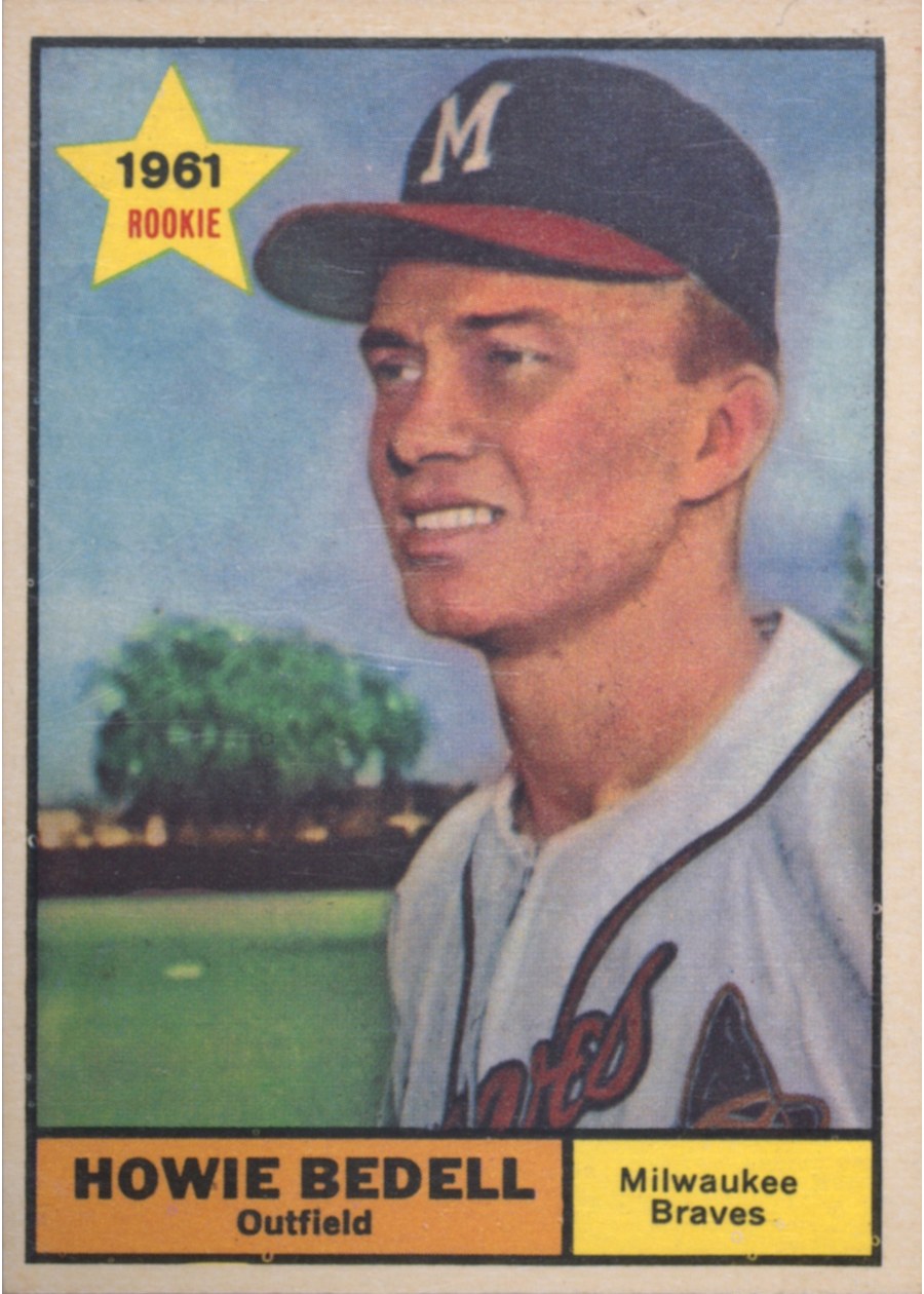 1961 Topps #353 Howie Bedell, Milwaukee Braves