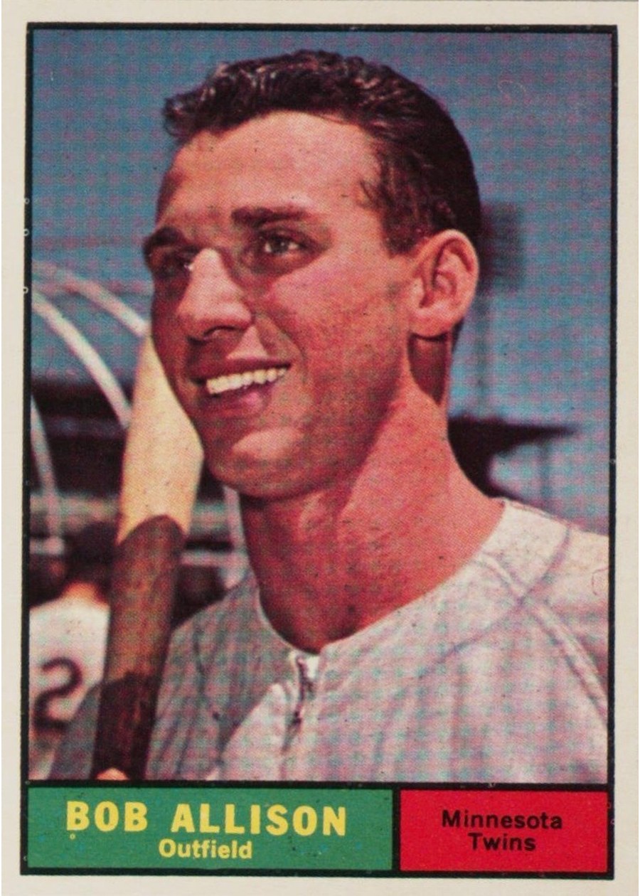 1961 Topps #355 Bob Allison, Minnesota Twins