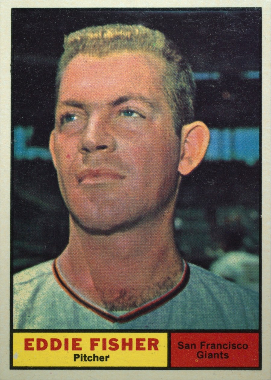 1961 Topps #366 Eddie Fisher, San Francisco Giants
