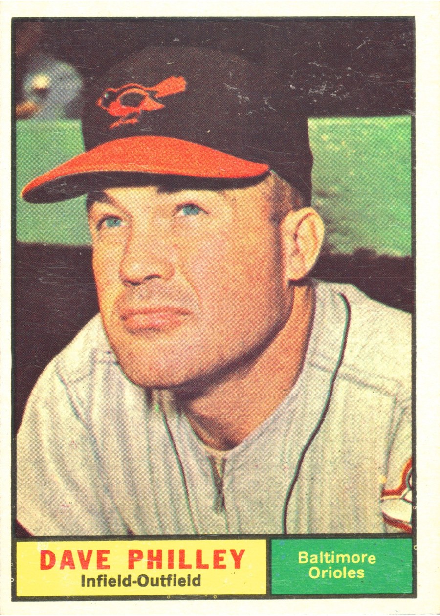 1961 Topps #369 Dave Philley, Baltimore Orioles