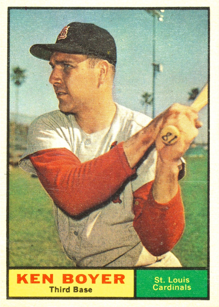 1961 Topps #375 Ken Boyer, St. Louis Cardinals